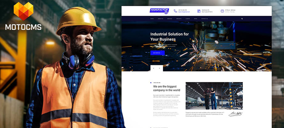 ManuFactor Multipurpose Industrial Template main image