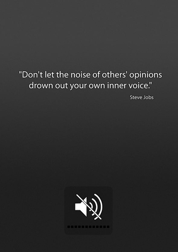 Steve Jobs visualized quotes