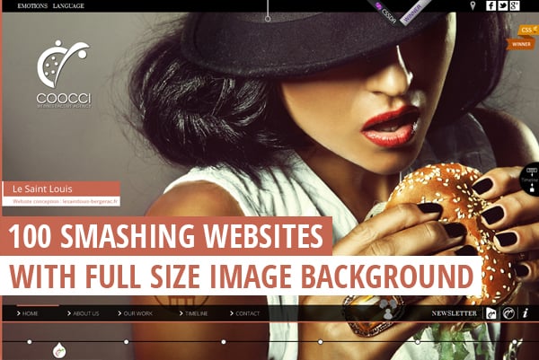 100 Smashing Websites with Full Size Image Background 100 Smashing Websites with Full Size Image Background