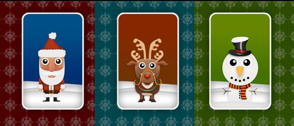 papervision3D Christmas card