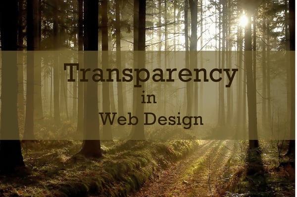 Transparent Elements in Website Templates Design