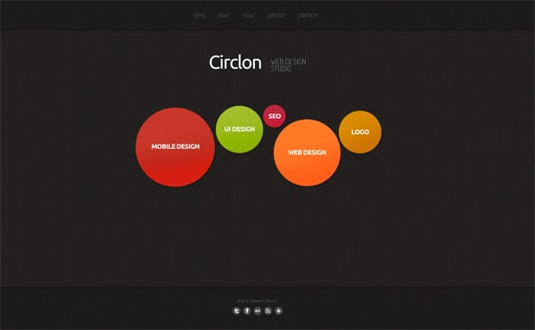 Website template for design studios